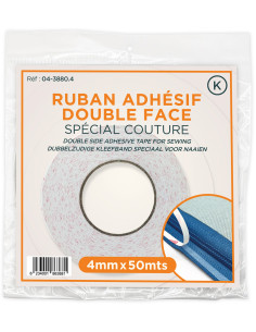 Double-sided adhesive tape for sewing, 4 mm x 50 m