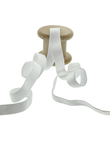 15 mm bra strap elastic - White