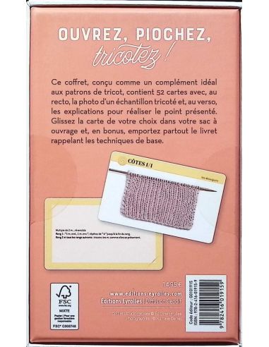 52 Knitting Stitches Card Set