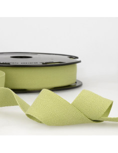 Cotton twill tape - Pistachio green