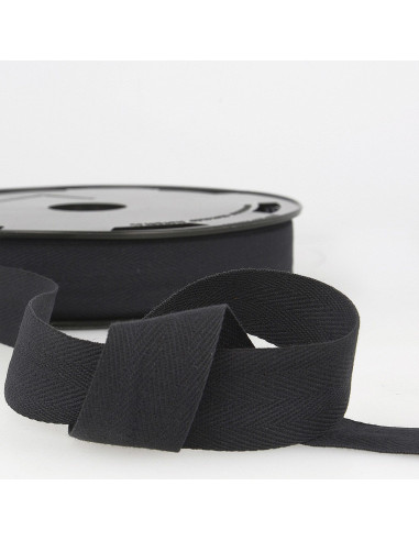 Cotton twill tape - Black