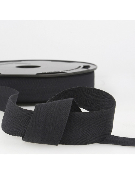Cotton twill tape - Black