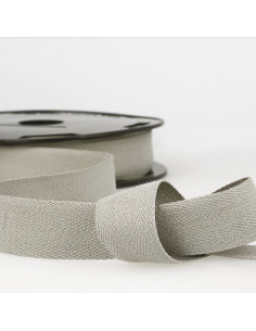 Light gray cotton twill tape