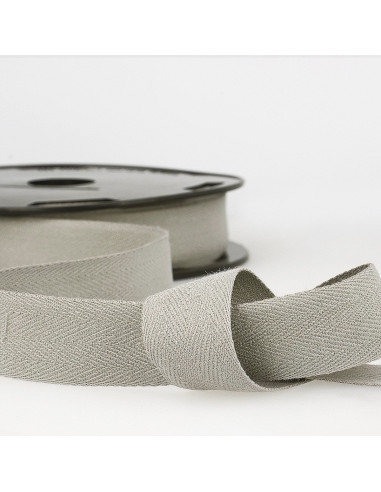 Light gray cotton twill tape