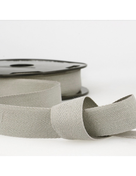 Light gray cotton twill tape