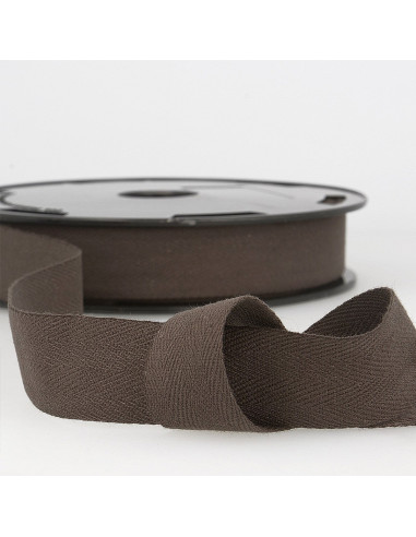 Cotton twill tape - Brown
