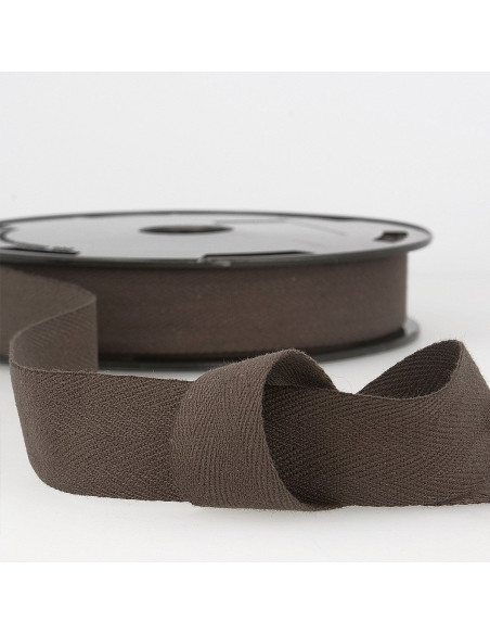 Cotton twill tape - Brown