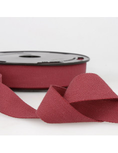 Cotton twill tape - Bordeaux