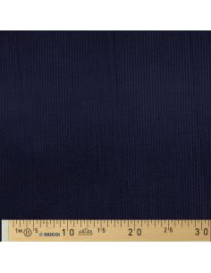Cotton corduroy fabric - Navy blue 2