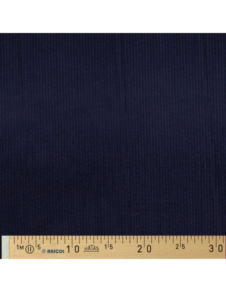 Cotton corduroy fabric - Navy blue