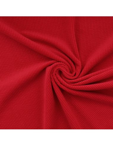 Cotton corduroy fabric - Cherry