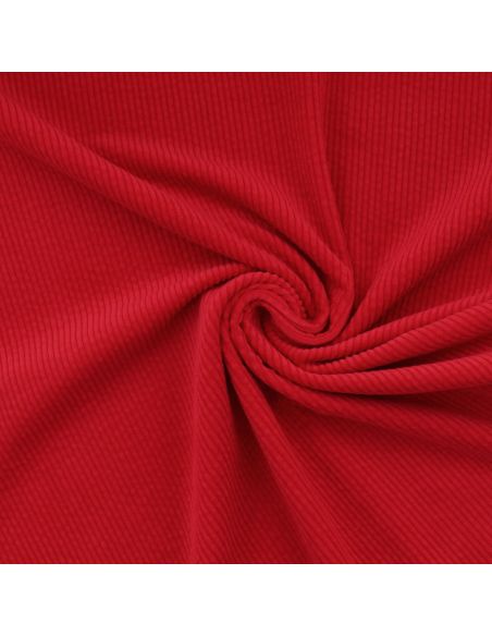 Cotton corduroy fabric - Cherry