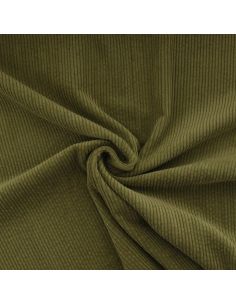 Cotton corduroy fabric - Olive