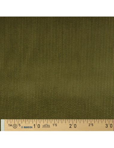 Cotton corduroy fabric - Olive