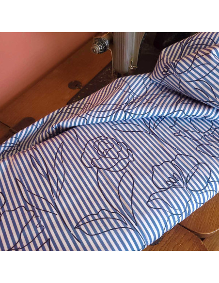 Alyzée striped and floral cotton fabric - My Dress Made