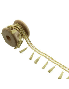 Lurex pompom trim - Gold