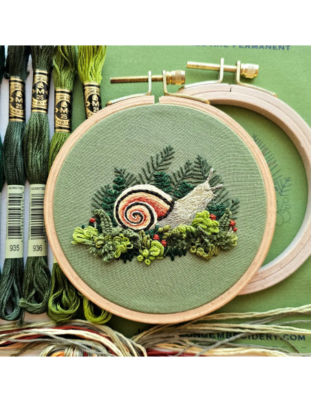 Embroidery Kit - Magic Snail