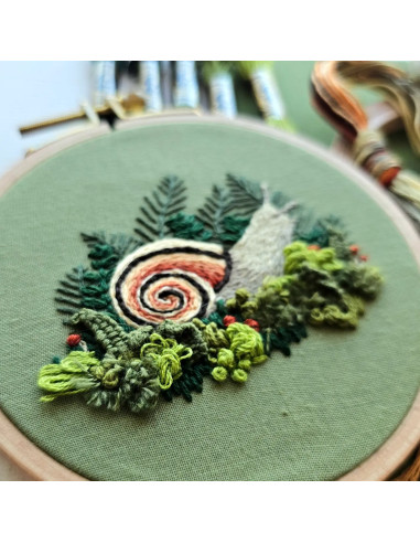 Embroidery Kit - Magic Snail