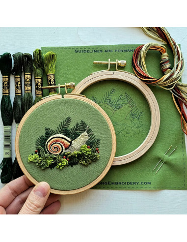 Embroidery Kit - Magic Snail