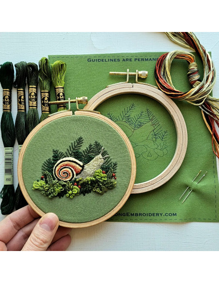 Embroidery Kit - Magic Snail