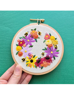 Embroidery Kit - Bumblebee Bouquet