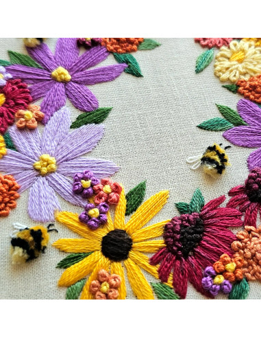 Embroidery Kit - Bumblebee Bouquet