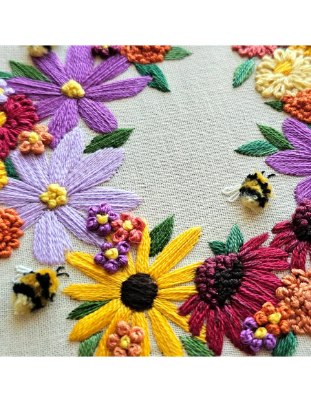 Embroidery Kit - Bumblebee Bouquet
