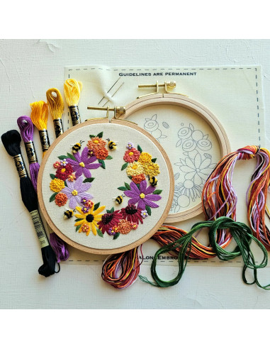 Embroidery Kit - Bumblebee Bouquet
