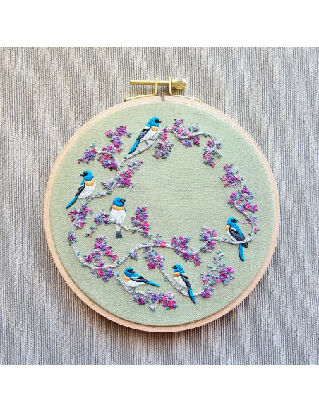 Embroidery Kit - Birds & Blooms