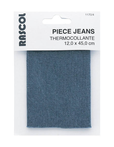 Iron-on percale for repair - Blue denim jeans