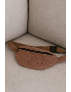 Curly fur fabric - Mocha 2
