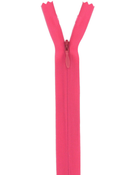 Invisible zipper - Bright pink
