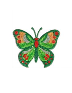 Iron-on butterfly patch - Green