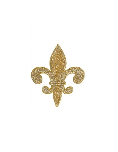 Iron-on patch fleur de lys - Gold