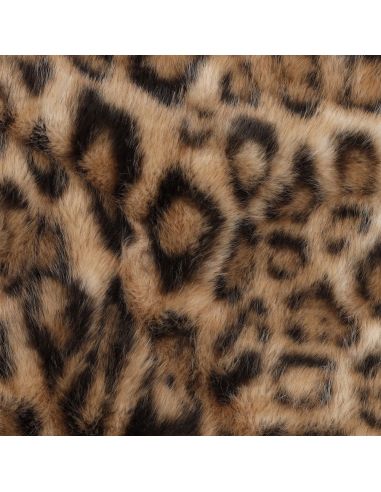 Faux animal fur fabric - Panther