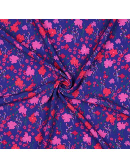 Viscose fabric - Country blue