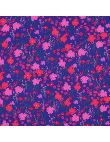 Viscose fabric - Country blue