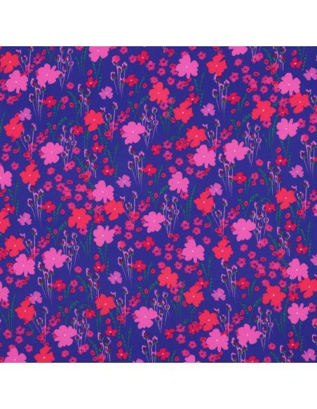 Viscose fabric - Country blue
