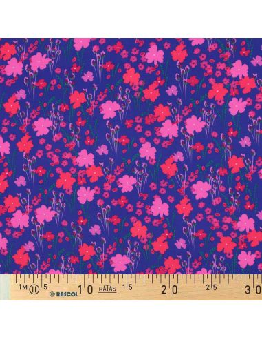Viscose fabric - Country blue