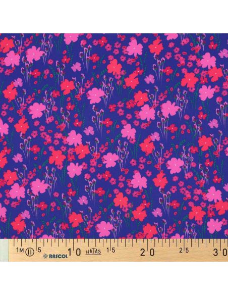 Viscose fabric - Country blue