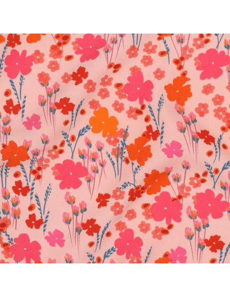 Viscose fabric - Rustic peach