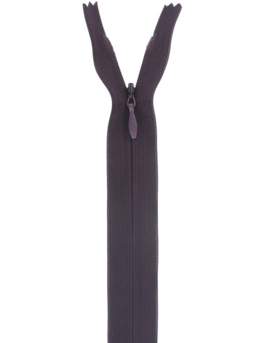 Invisible zipper - Plum