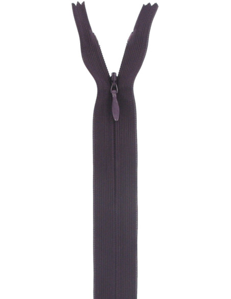 Invisible zipper - Plum