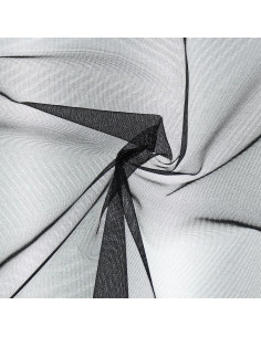Black lined marquisette
