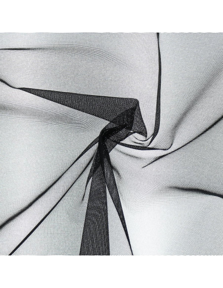 Black lined marquisette