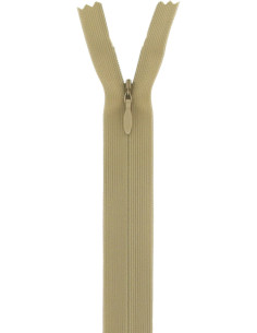 Invisible zipper - Medium beige