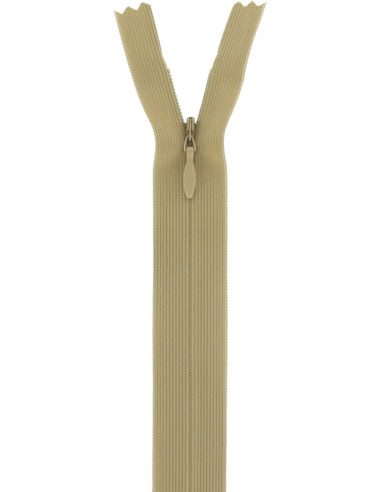 Invisible zipper - Medium beige