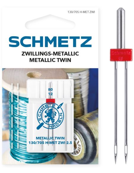 Schmetz double metallic needle