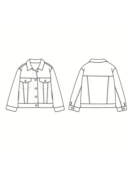 Children's Jacket Pattern Chicago - Ikatee