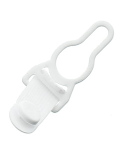 Metal garter belt loop - White 2